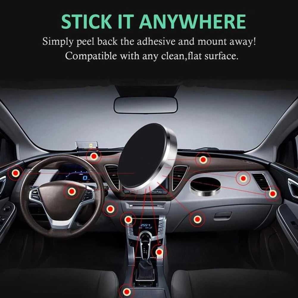 Support Magnétique Voiture 360° – Compatible iPhone & Android