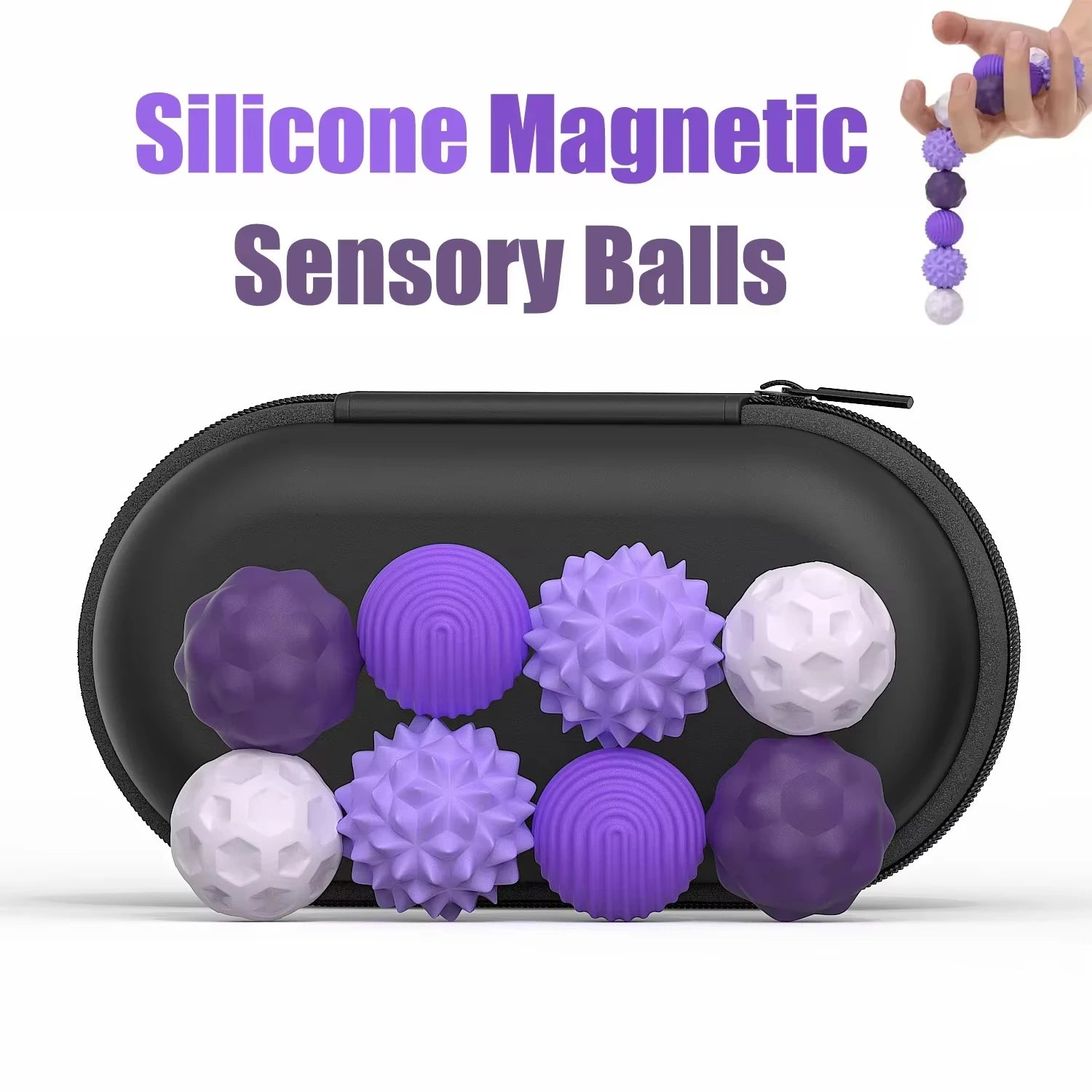 Balles Sensorielles Magnétiques – Anti-Stress & Fidget Toy pour Adultes et Enfants