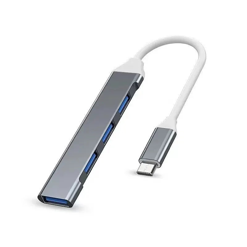 Hub USB-C 4 Ports – Adaptateur OTG Compatible MacBook, PC & Tablette