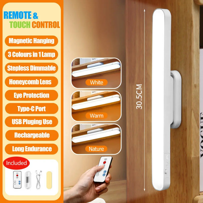 Lampe LED Magnétique Rechargeable – 3 Modes, 35h d’Autonomie