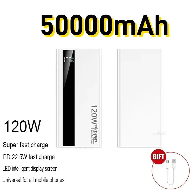 Batterie Externe 120W – Charge Ultra-Rapide | Compacte & Puissante