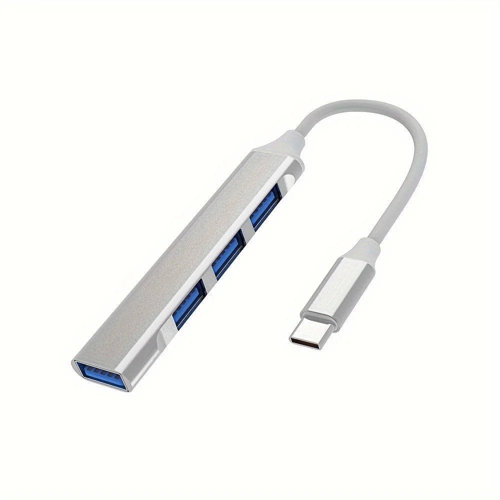 Hub USB-C 4 Ports – Adaptateur OTG Compatible MacBook, PC & Tablette