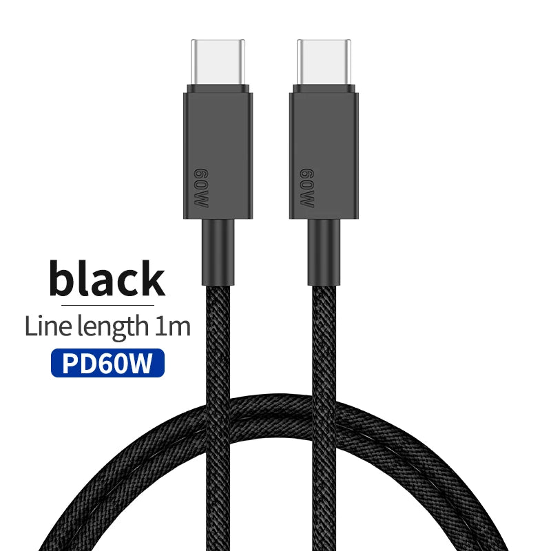 Chargeur GaN 65W Double Port USB-C – Charge Ultra-Rapide & Compact black line